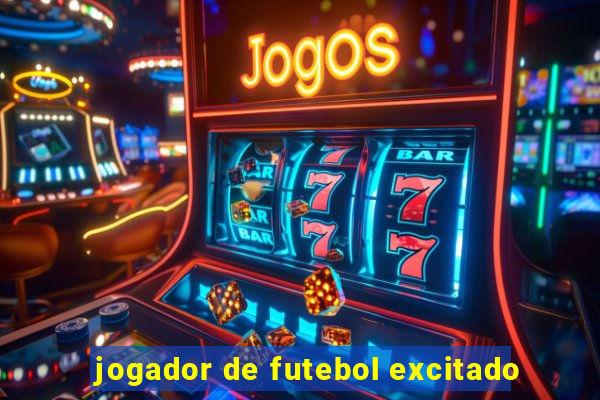 jogador de futebol excitado